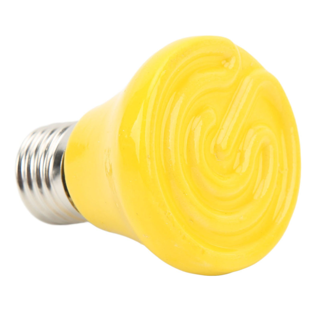 Ceramic Reptile Heat Lamp Bulb Mini Infrared Heat Ceramic Amphibian Heating Lamp for Lizards Reptiles 220V‑240V 25W Yellow