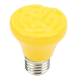 Ceramic Reptile Heat Lamp Bulb Mini Infrared Heat Ceramic Amphibian Heating Lamp for Lizards Reptiles 220V‑240V 25W Yellow