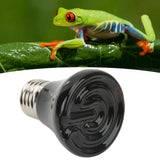 Ceramic Reptile Heat Lamp Bulb Mini Infrared Heat Ceramic Amphibian Heating Lamp for Lizards Reptiles 220V‑240V 50W Black - Extra Image