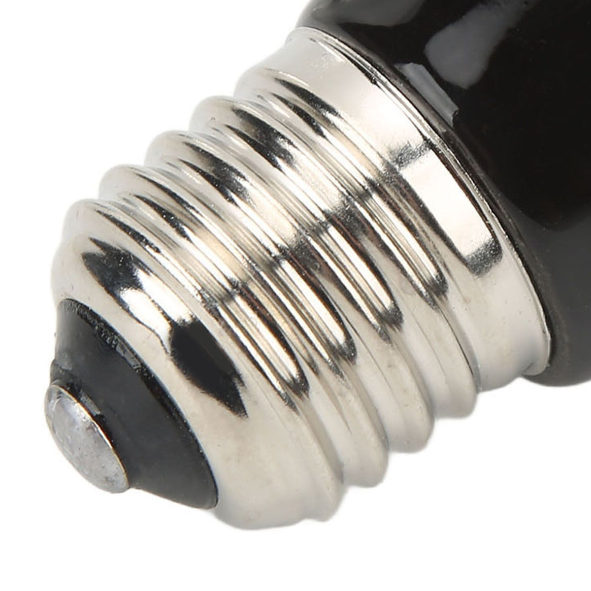 Ceramic Reptile Heat Lamp Bulb Mini Infrared Heat Ceramic Amphibian Heating Lamp for Lizards Reptiles 220V‑240V 50W Black