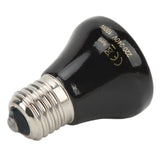 Ceramic Reptile Heat Lamp Bulb Mini Infrared Heat Ceramic Amphibian Heating Lamp for Lizards Reptiles 220V‑240V 100W Black