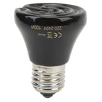 Ceramic Reptile Heat Lamp Bulb Mini Infrared Heat Ceramic Amphibian Heating Lamp for Lizards Reptiles 220V‑240V 100W Black