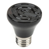 Ceramic Reptile Heat Lamp Bulb Mini Infrared Heat Ceramic Amphibian Heating Lamp for Lizards Reptiles 220V‑240V 100W Black