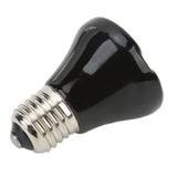 Ceramic Reptile Heat Lamp Bulb Mini Infrared Heat Ceramic Amphibian Heating Lamp for Lizards Reptiles 220V‑240V 100W Black