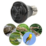 Ceramic Reptile Heat Lamp Bulb Mini Infrared Heat Ceramic Amphibian Heating Lamp for Lizards Reptiles 220V‑240V 100W Black - Extra Image