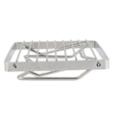 Folding Campfire Grill Stainless Steel Grid Shaped Camping Grill Grate Picnic QQB Grate for Outdoor - Extra Image