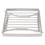 Folding Campfire Grill Stainless Steel Grid Shaped Camping Grill Grate Picnic QQB Grate for Outdoor - Extra Image