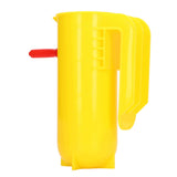 Lamb Milk Feeder Bottle 800ML Scale Accurate Quantitative Small Animal Calf Goat Pacifier Feeder Milk Bottle with Hand Grip Yellow