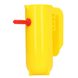 Lamb Milk Feeder Bottle 800ML Scale Accurate Quantitative Small Animal Calf Goat Pacifier Feeder Milk Bottle with Hand Grip Yellow - Side View