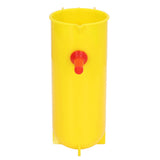 Lamb Milk Feeder Bottle 800ML Scale Accurate Quantitative Small Animal Calf Goat Pacifier Feeder Milk Bottle with Hand Grip Yellow - Top-Down View