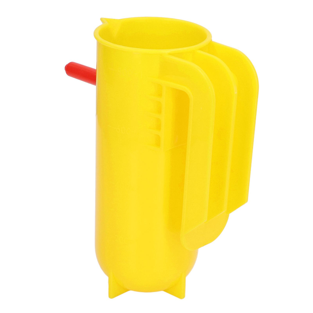 Lamb Milk Feeder Bottle 800ML Scale Accurate Quantitative Small Animal Calf Goat Pacifier Feeder Milk Bottle with Hand Grip Yellow