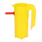 Lamb Milk Feeder Bottle 800ML Scale Accurate Quantitative Small Animal Calf Goat Pacifier Feeder Milk Bottle with Hand Grip Yellow - Extra Image