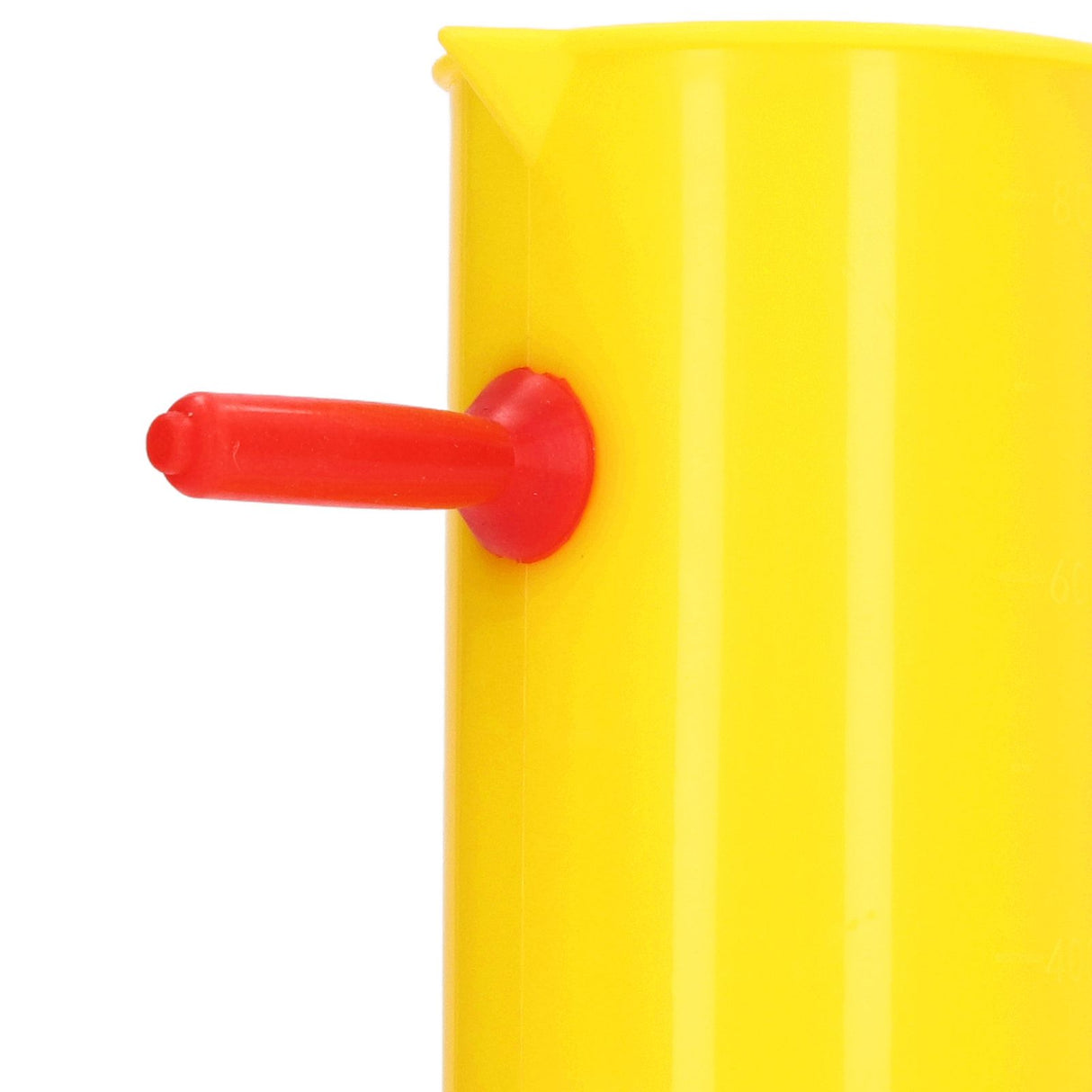 Lamb Milk Feeder Bottle 800ML Scale Accurate Quantitative Small Animal Calf Goat Pacifier Feeder Milk Bottle with Hand Grip Yellow