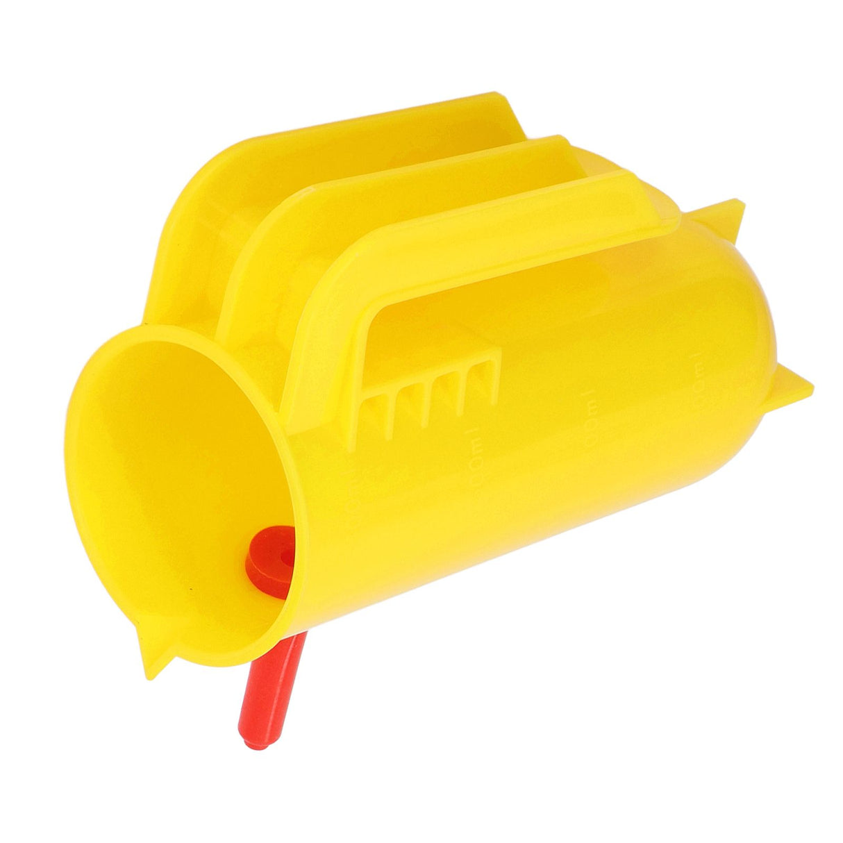 Lamb Milk Feeder Bottle 800ML Scale Accurate Quantitative Small Animal Calf Goat Pacifier Feeder Milk Bottle with Hand Grip Yellow