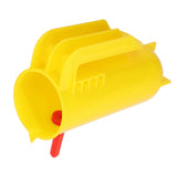 Lamb Milk Feeder Bottle 800ML Scale Accurate Quantitative Small Animal Calf Goat Pacifier Feeder Milk Bottle with Hand Grip Yellow