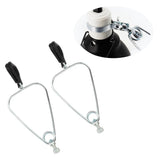 2 Sets Lampshade Holder Iron Reptile Clamp Stand Fixture for Tortoise Lizard Pets Reptile Dome Light - Extra Image