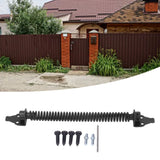 Self Closing Gate Door Spring Carbon Steel Electrophoresis Black Finish for Outdoor Villa Yard Fence