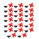 20PCS G1/8 Male Thread Chicken Drinking Nipples Automatic Waterer Equipment with Black Srews for Poultry Feeding - Front View
