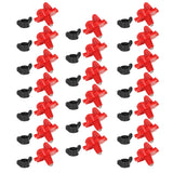 20PCS G1/8 Male Thread Chicken Drinking Nipples Automatic Waterer Equipment with Black Srews for Poultry Feeding - Low Angle