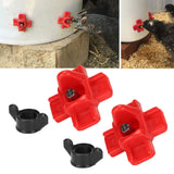 20PCS G1/8 Male Thread Chicken Drinking Nipples Automatic Waterer Equipment with Black Srews for Poultry Feeding