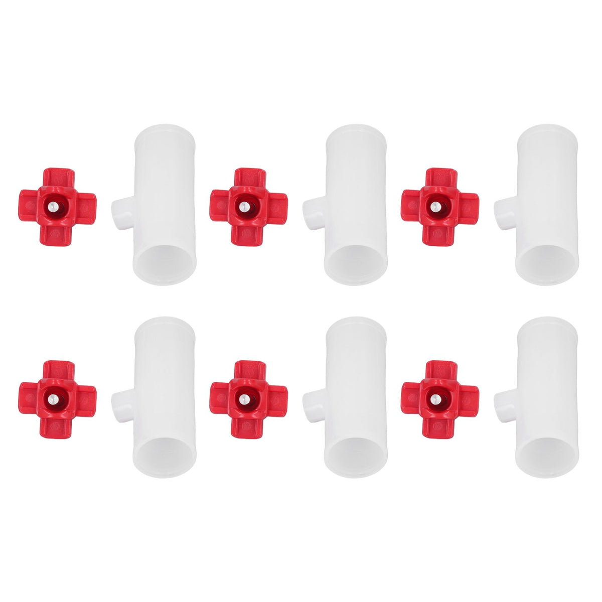 20 Sets Chicken Nipple Waterer Automatic Water Feeding Professional Chicken Watering Cups with T Joints for Quail Pigeons G3/4