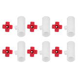 20 Sets Chicken Nipple Waterer Automatic Water Feeding Professional Chicken Watering Cups with T Joints for Quail Pigeons G3/4 - Close-Up Angle