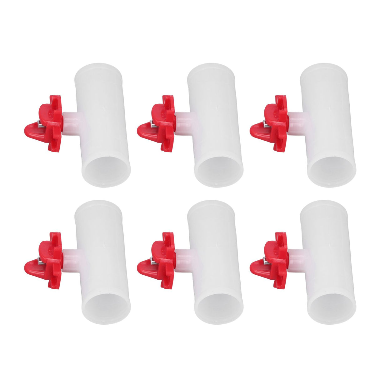 20 Sets Chicken Nipple Waterer Automatic Water Feeding Professional Chicken Watering Cups with T Joints for Quail Pigeons G3/4
