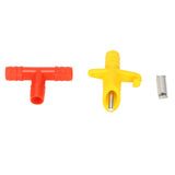 100 Set Rodents Automatic Waterer Stainless Steel Plastic Integrated Automatic Rabbit Water Nipple for Rabbit Pig Ferret
