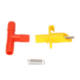 100 Set Rodents Automatic Waterer Stainless Steel Plastic Integrated Automatic Rabbit Water Nipple for Rabbit Pig Ferret