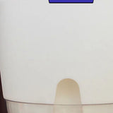 Self Watering Plastic Flowerpot Transparent Double Layer Detachable Light Flowerpot for Balcony White Large