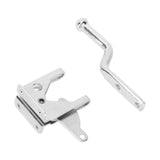 Galvanized Door Locks Hasp Latch Carbon Steel Security Padlock Clasp for Sheds Closets Lockers - Side View