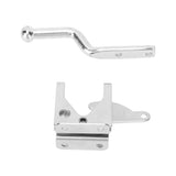 Galvanized Door Locks Hasp Latch Carbon Steel Security Padlock Clasp for Sheds Closets Lockers - Top-Down View