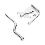 Galvanized Door Locks Hasp Latch Carbon Steel Security Padlock Clasp for Sheds Closets Lockers - Close-Up Angle