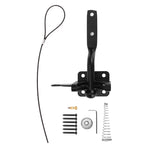 Fence Latch Carbon Steel with Spring Gate Latch Safety Latch for Indoor Window Doors Pet Fences