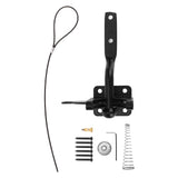 Fence Latch Carbon Steel with Spring Gate Latch Safety Latch for Indoor Window Doors Pet Fences - Front View