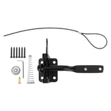 Fence Latch Carbon Steel with Spring Gate Latch Safety Latch for Indoor Window Doors Pet Fences