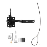 Fence Latch Carbon Steel with Spring Gate Latch Safety Latch for Indoor Window Doors Pet Fences