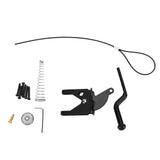 Fence Latch Carbon Steel with Spring Gate Latch Safety Latch for Indoor Window Doors Pet Fences