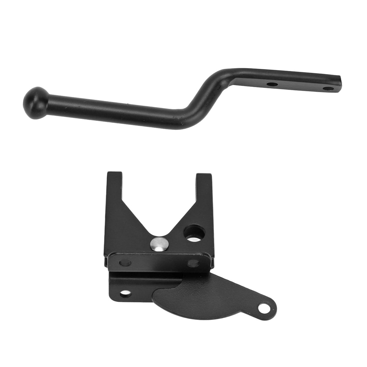Black Door Locks Hasp Latch Carbon Steel Security Padlock Clasp for Sheds Closets Lockers