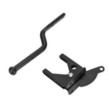 Black Door Locks Hasp Latch Carbon Steel Security Padlock Clasp for Sheds Closets Lockers