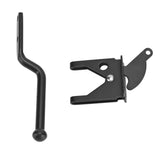 Black Door Locks Hasp Latch Carbon Steel Security Padlock Clasp for Sheds Closets Lockers