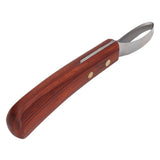 Hoof Trimmer Shears Stainless Steel Blade Rubber Wood Handle Multipurpose Cattle Horse Hoof Cutter - Close-Up Angle