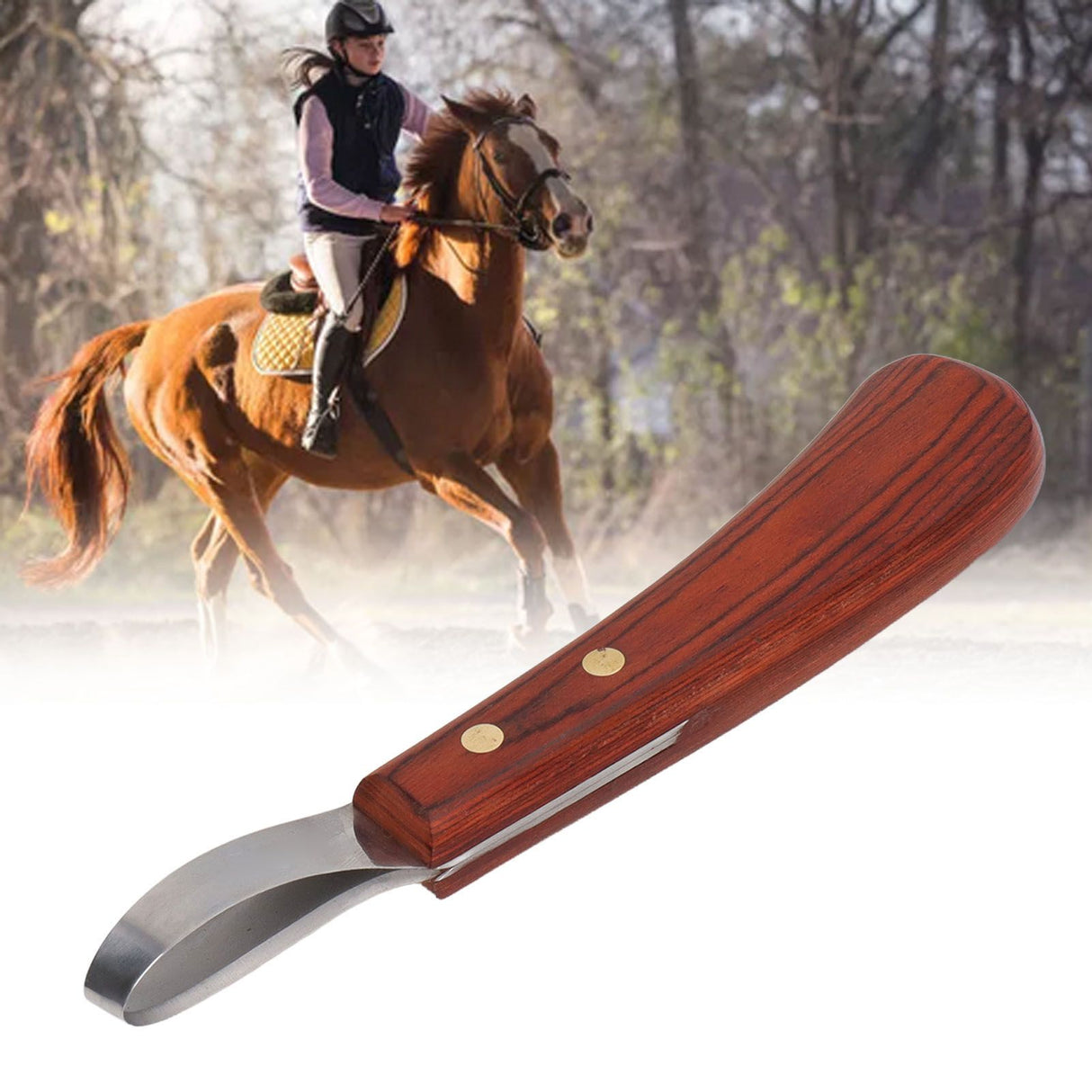 Hoof Trimmer Shears Stainless Steel Blade Rubber Wood Handle Multipurpose Cattle Horse Hoof Cutter