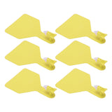 100pcs Blank Livestock Ear Tag Thickened TPU Reusable Animal Ear Label for Dairy Cattle Beef Cattle Yaks Horses Camels Yellow - Extra Image