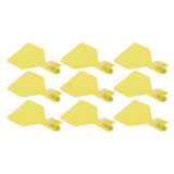 100pcs Blank Livestock Ear Tag Thickened TPU Reusable Animal Ear Label for Dairy Cattle Beef Cattle Yaks Horses Camels Yellow - Extra Image