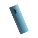 Plastic Toothbrush and Toothpaste Holder Portable Toothbrush Storage Box Cup for Home Travel Blue - Top-Down View