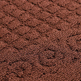 Half Circle Doormat Semicircle Floor Mat Dust Trap Polyester Fiber Strong Absorption Anti Slip for Outdoor Indoor Dark Coffee 48x78cm / 18.9x30.7in