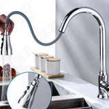 Universal Faucet Head Multifunctional Spray Proof Rotating Faucet for Home Kitchen Bathroom Single Blade Shower Water Pull Out Faucet Models Silver - Extra Image