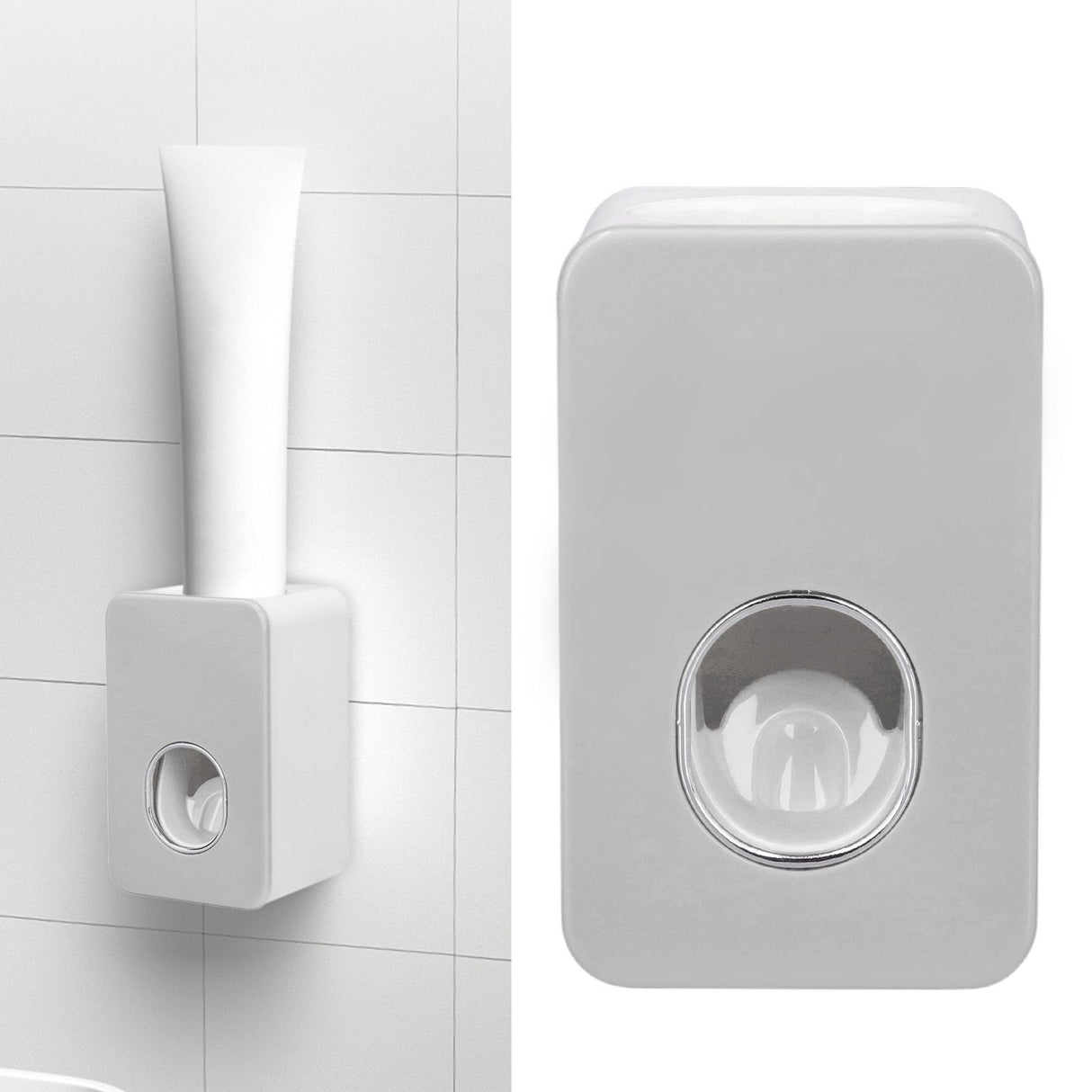 Automatic Toothpaste Dispenser Wall Mounted Easy Installation Toothpaste Squeezer Dispenser for Bathroom Home Gray