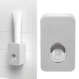 Automatic Toothpaste Dispenser Wall Mounted Easy Installation Toothpaste Squeezer Dispenser for Bathroom Home Gray
